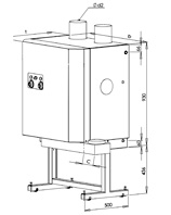 Diemnsions stationary hotbox