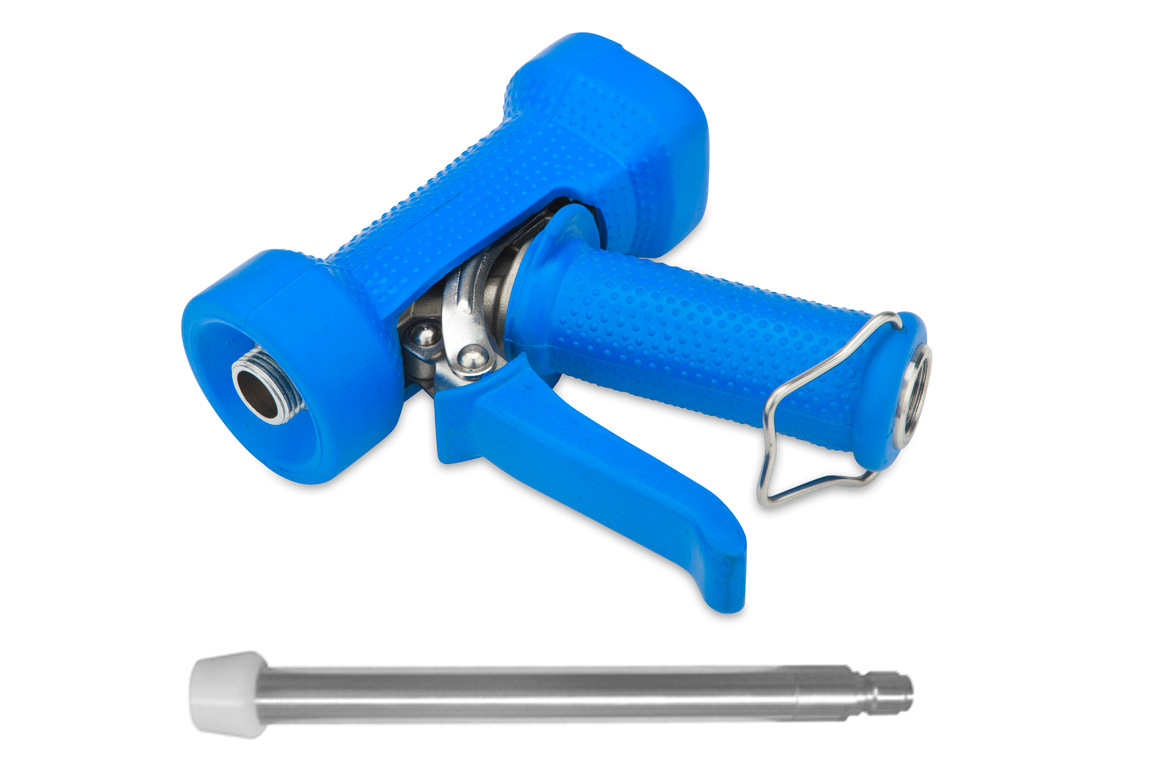 Blue water gun with lance