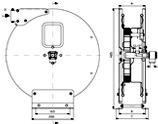 Dimensions PST hose reel