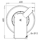 Dimensions hose reel STG