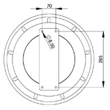 Dimensions hose holder