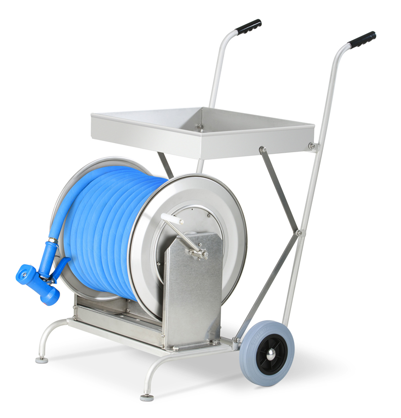 Mobile hose reel type SW1 with tray