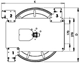 Dimensions hose reel ST